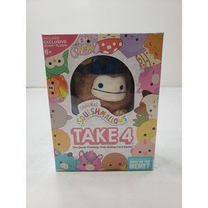 Squishmallows Take 4 The Quick Thinking Fast Acting Card Game W/ Benny Plush